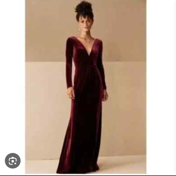 Jenny Yoo Ryland Velvet Dress - Picture 3 of 4